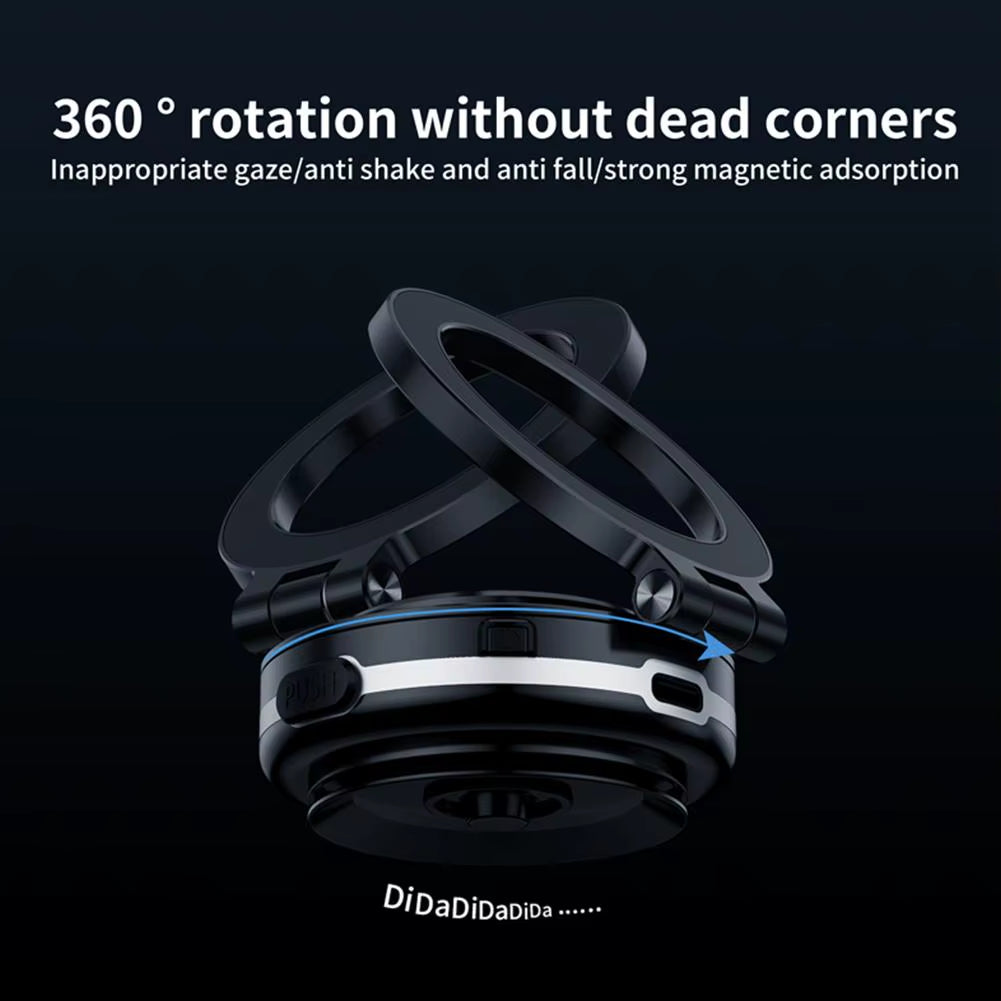 Vacuum Magnetic Suction Cup Folding Swivel Stand 360° Rotation for Magsafe Electric Vacuum Swivel Stand Electric Phone Holder