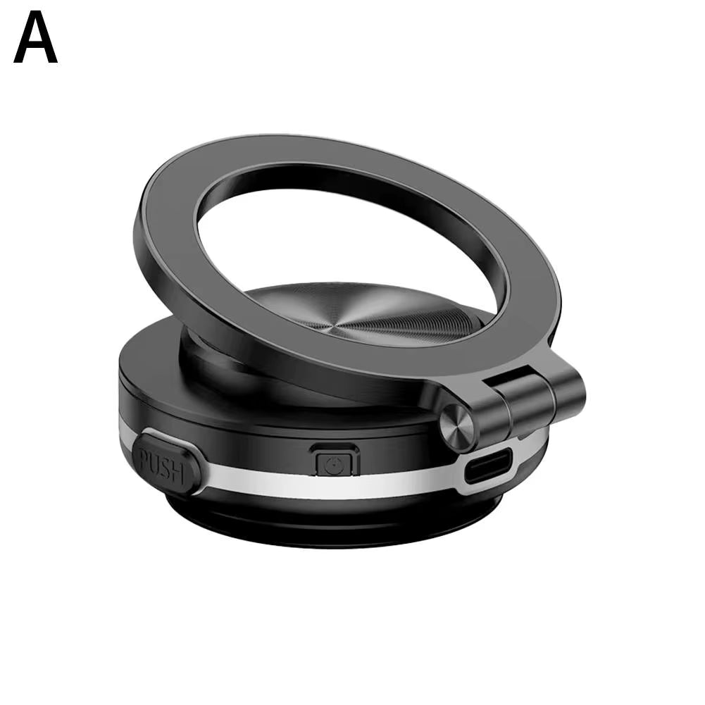 Vacuum Magnetic Suction Cup Folding Swivel Stand 360° Rotation for Magsafe Electric Vacuum Swivel Stand Electric Phone Holder