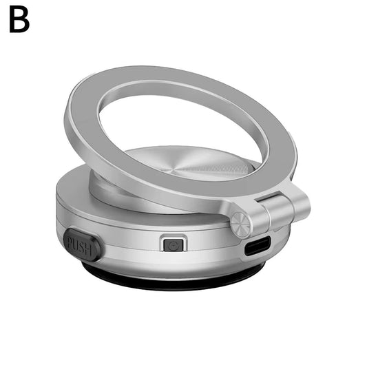Vacuum Magnetic Suction Cup Folding Swivel Stand 360° Rotation for Magsafe Electric Vacuum Swivel Stand Electric Phone Holder